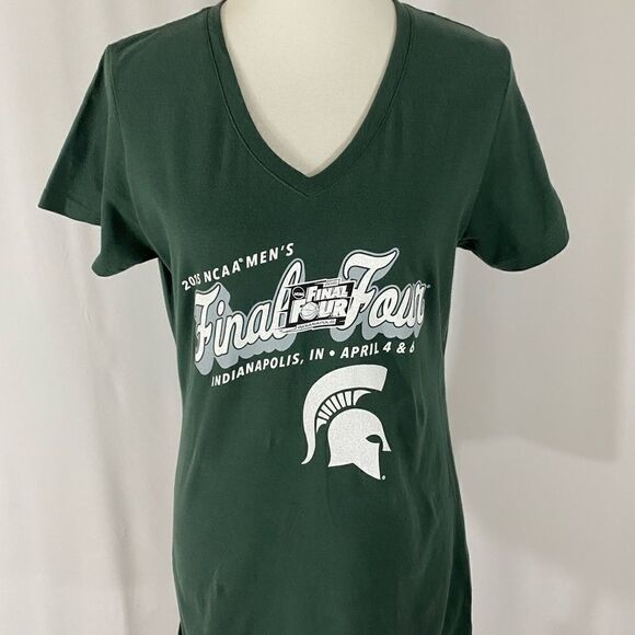 NWT Gear Michigan State NCAA Final 4 V Neck T Shirt - Picture 1 of 6